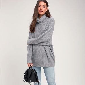 Lulus oversized turtleneck sweater
